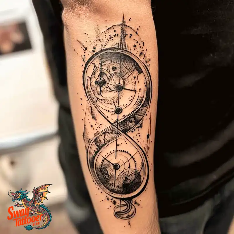 100 Hourglass Tattoo Designs: Symbols of Life and Change 70 hourglass17