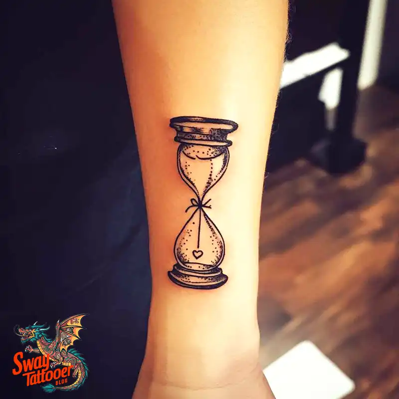 100 Hourglass Tattoo Designs: Symbols of Life and Change 66 hourglass20