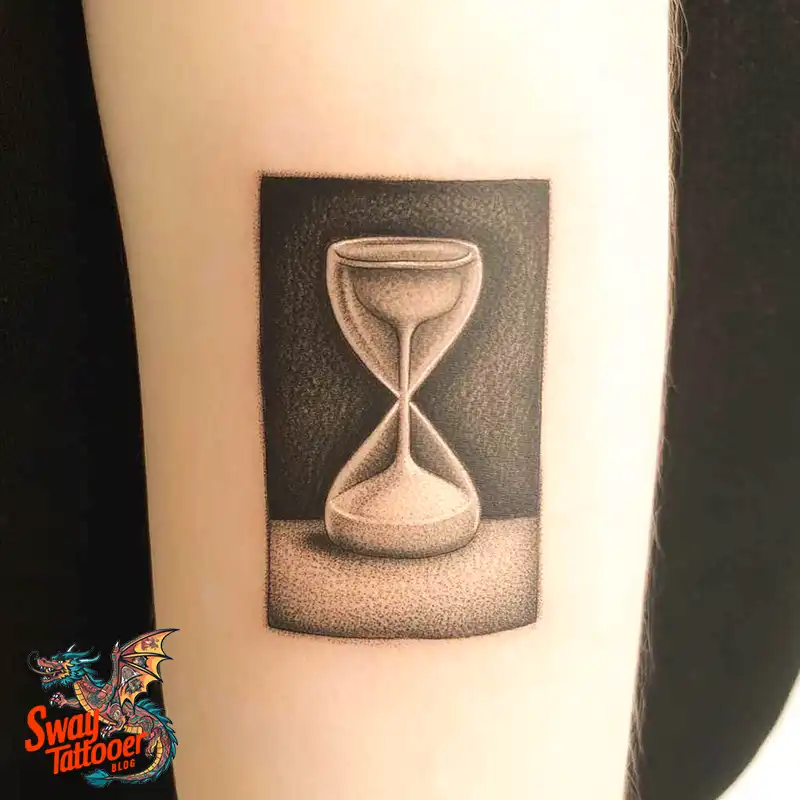100 Hourglass Tattoo Designs: Symbols of Life and Change 62 hourglass24