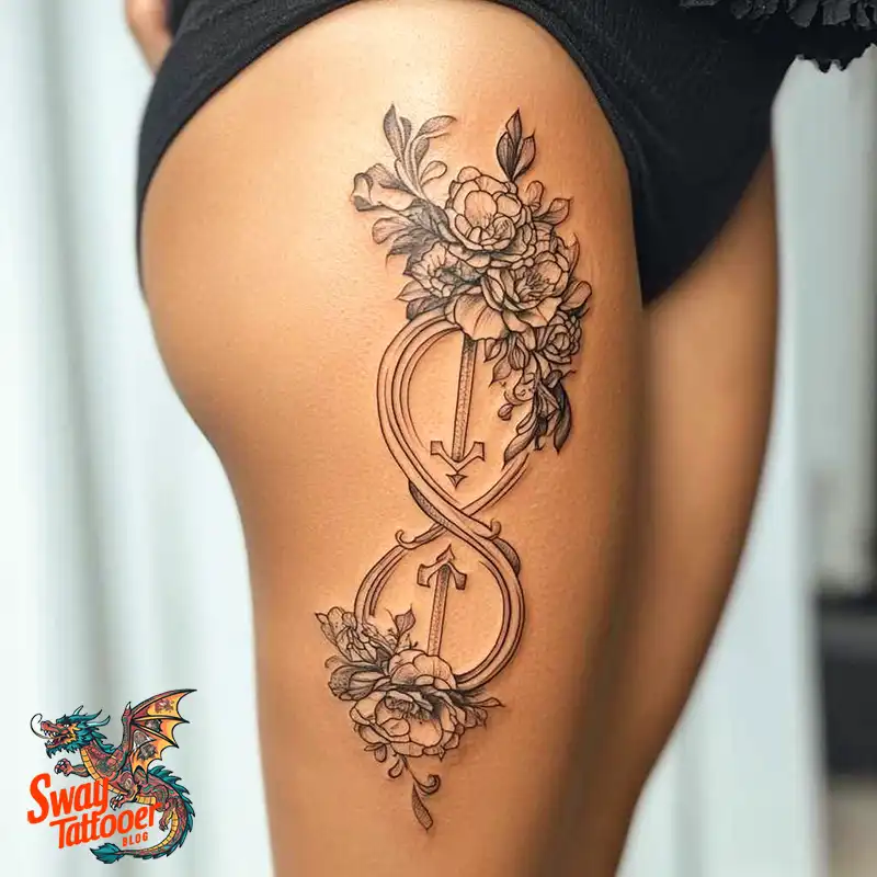 100 Hourglass Tattoo Designs: Symbols of Life and Change 54 hourglass32