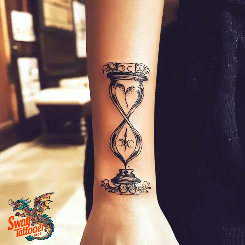 100 Hourglass Tattoo Designs: Symbols of Life and Change 52 hourglass34