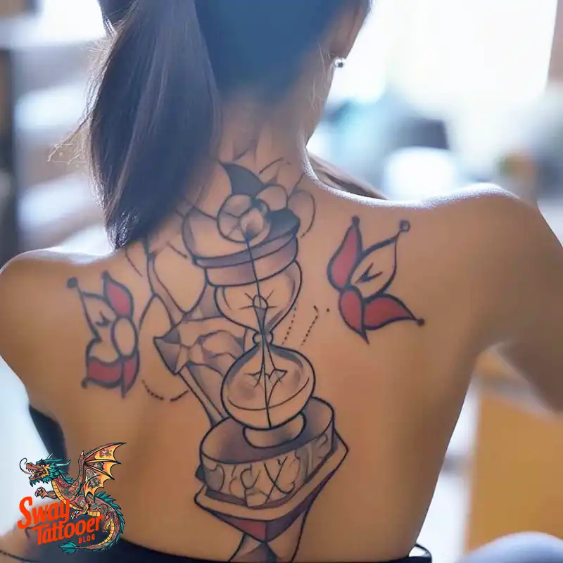100 Hourglass Tattoo Designs: Symbols of Life and Change 49 hourglass37