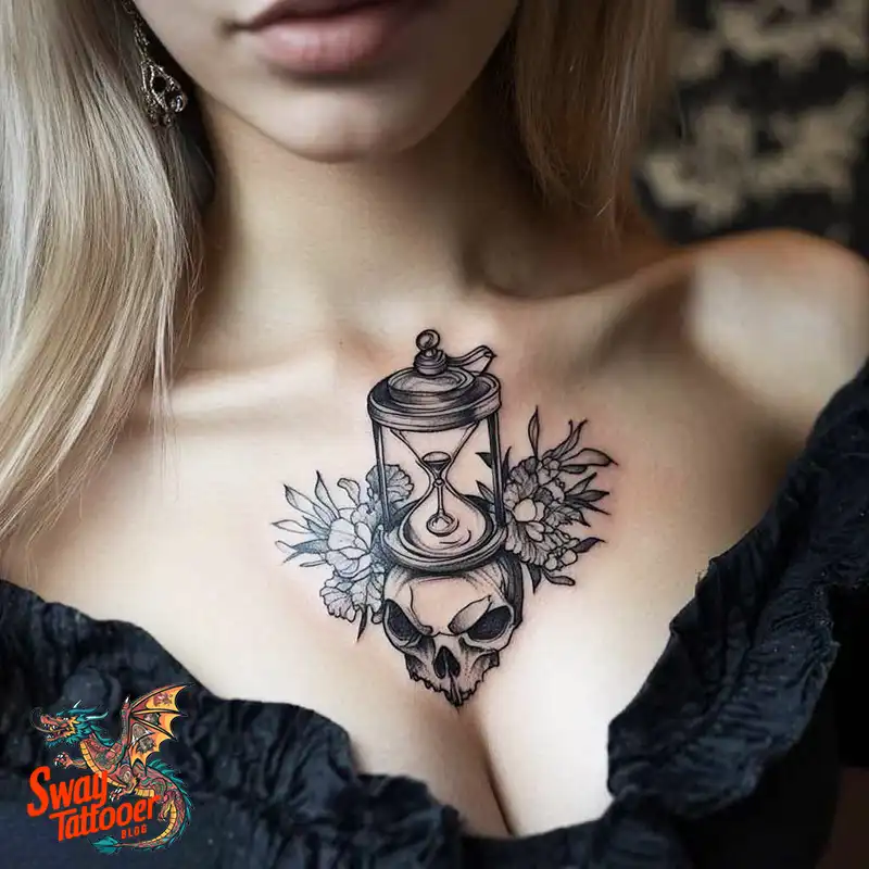 100 Hourglass Tattoo Designs: Symbols of Life and Change 45 hourglass41