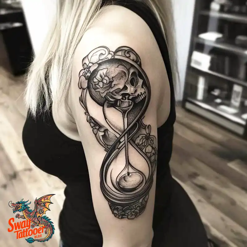 100 Hourglass Tattoo Designs: Symbols of Life and Change 44 hourglass42