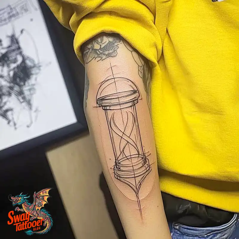 100 Hourglass Tattoo Designs: Symbols of Life and Change 35 hourglass51