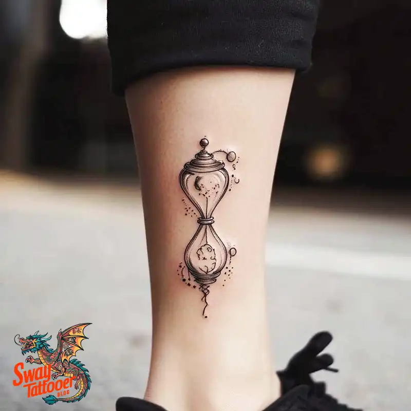 100 Hourglass Tattoo Designs: Symbols of Life and Change 80 hourglass6