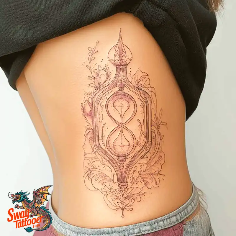 100 Hourglass Tattoo Designs: Symbols of Life and Change 30 hourglass61
