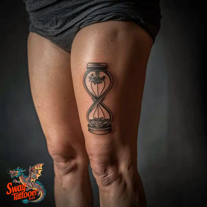 100 Hourglass Tattoo Designs: Symbols of Life and Change 23 hourglass63