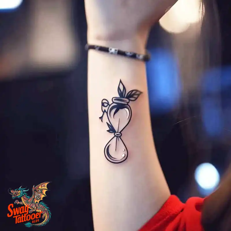 100 Hourglass Tattoo Designs: Symbols of Life and Change 15 hourglass71
