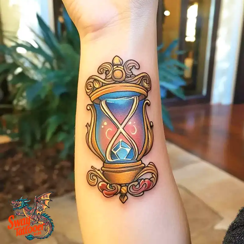 100 Hourglass Tattoo Designs: Symbols of Life and Change 14 hourglass72