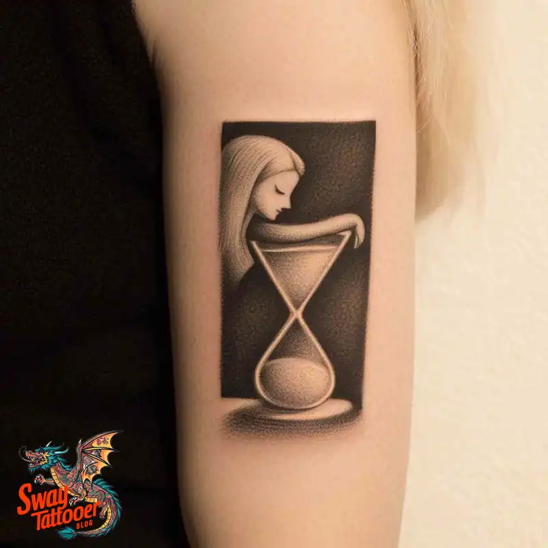 100 Hourglass Tattoo Designs: Symbols of Life and Change 9 hourglass77