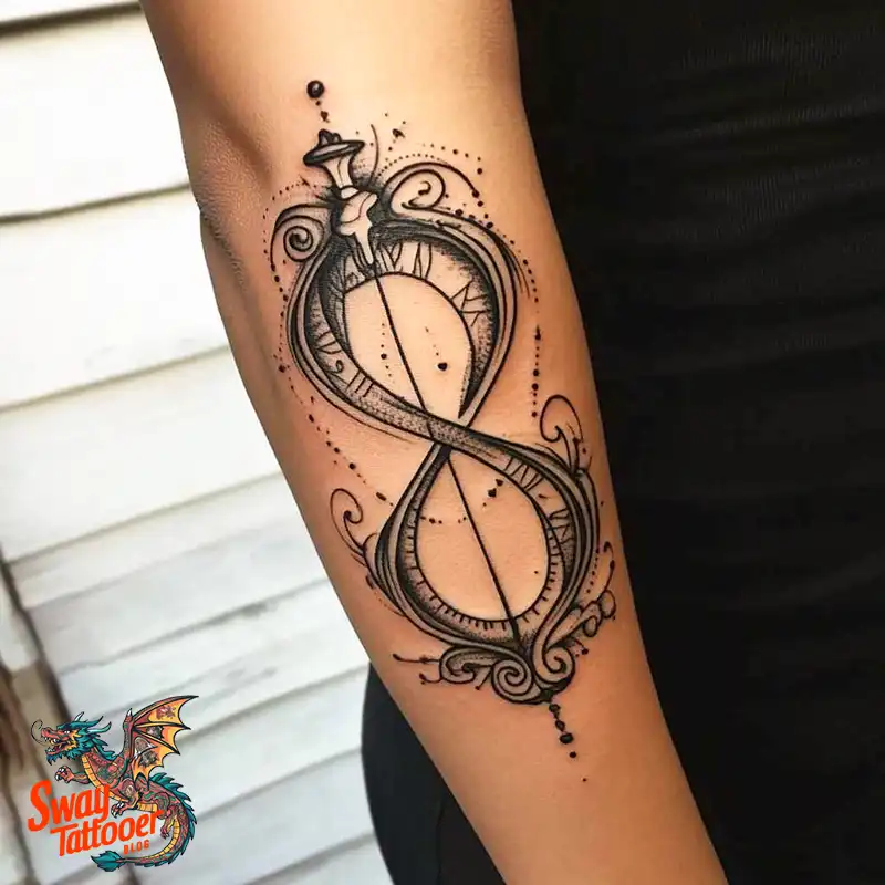 100 Hourglass Tattoo Designs: Symbols of Life and Change 78 hourglass8