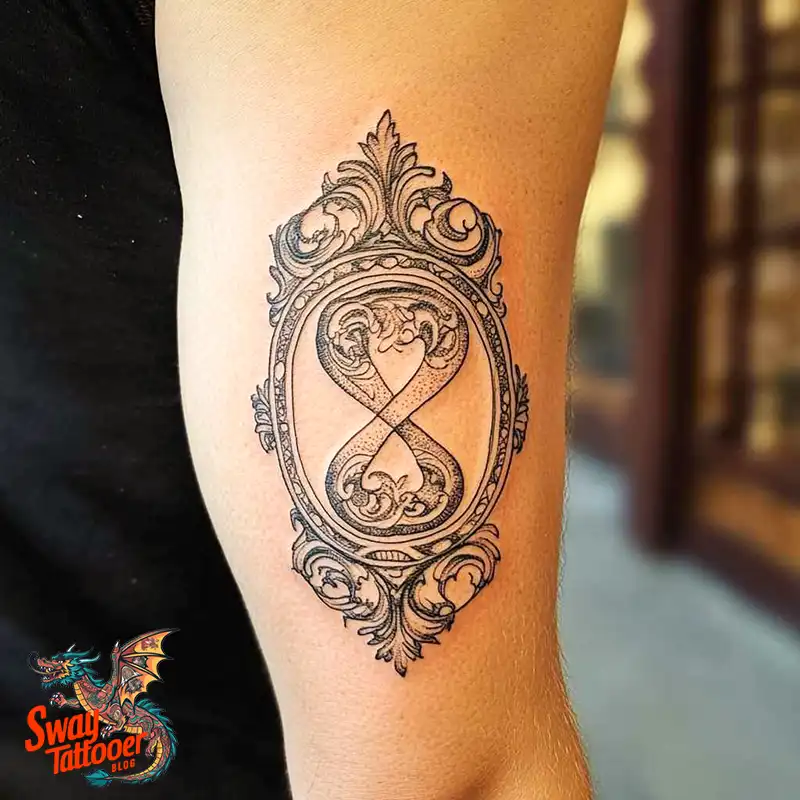 100 Hourglass Tattoo Designs: Symbols of Life and Change 77 hourglass9