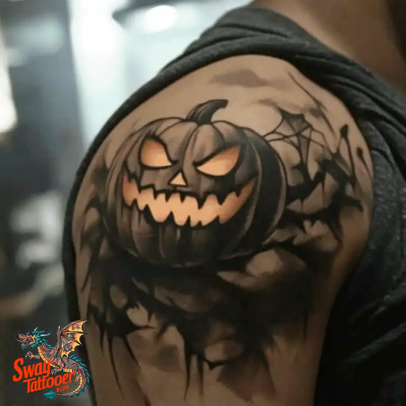 150 Jack O’ Lantern Tattoo Design Ideas and Inspiration 134 Jack O Lantern Tattoo