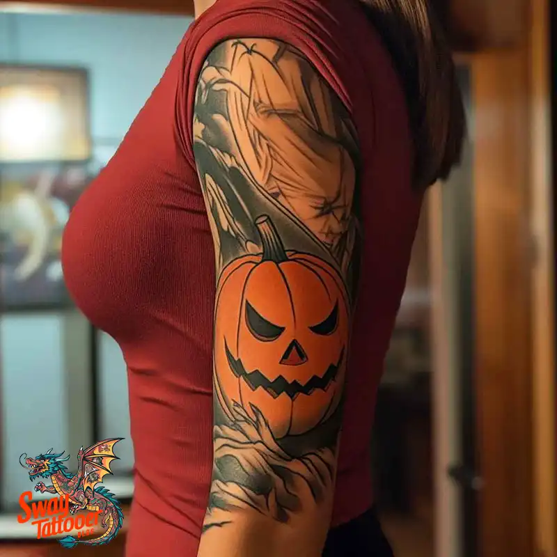 150 Jack O’ Lantern Tattoo Design Ideas and Inspiration 35 Jack O Lantern Tattoo