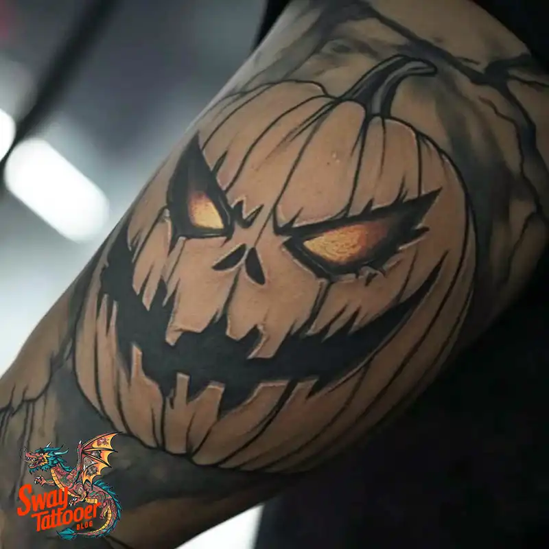 150 Jack O’ Lantern Tattoo Design Ideas and Inspiration 133 Jack O Lantern Tattoo