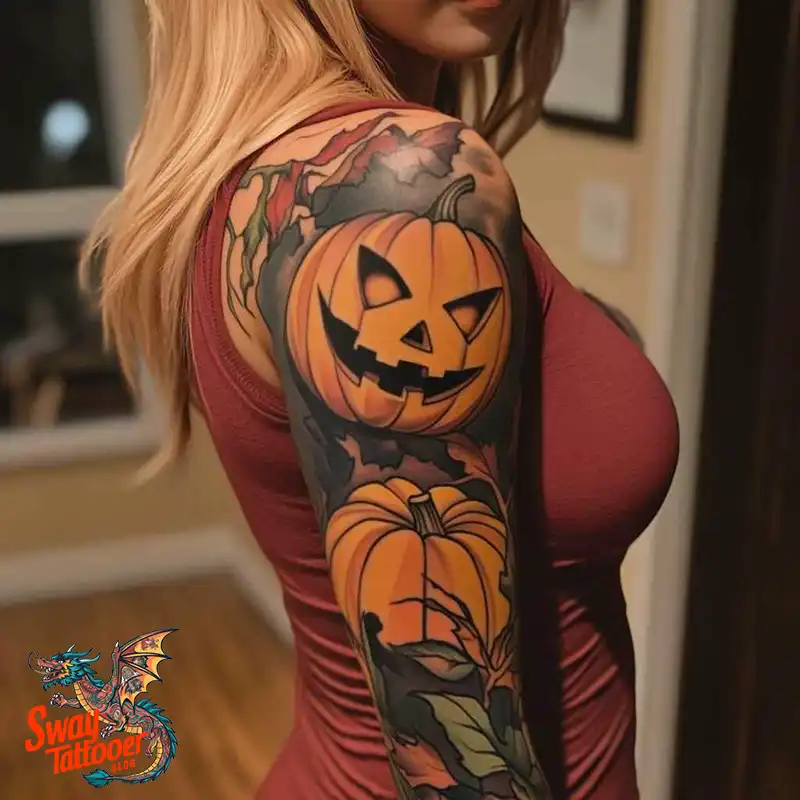 150 Jack O’ Lantern Tattoo Design Ideas and Inspiration 34 Jack O Lantern Tattoo