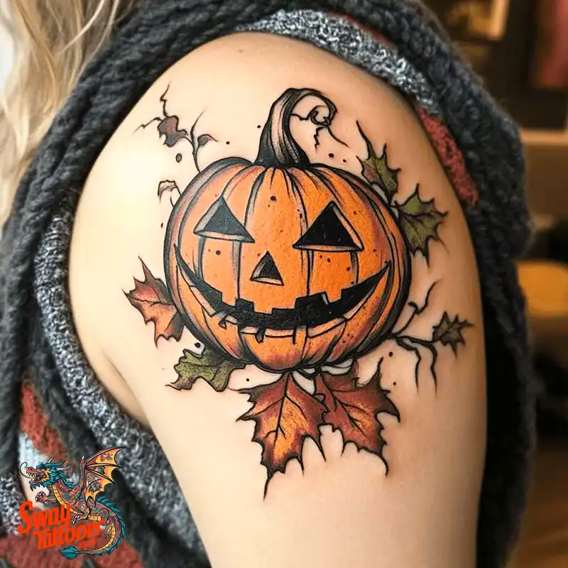 150 Jack O’ Lantern Tattoo Design Ideas and Inspiration 29 Jack O Lantern Tattoo