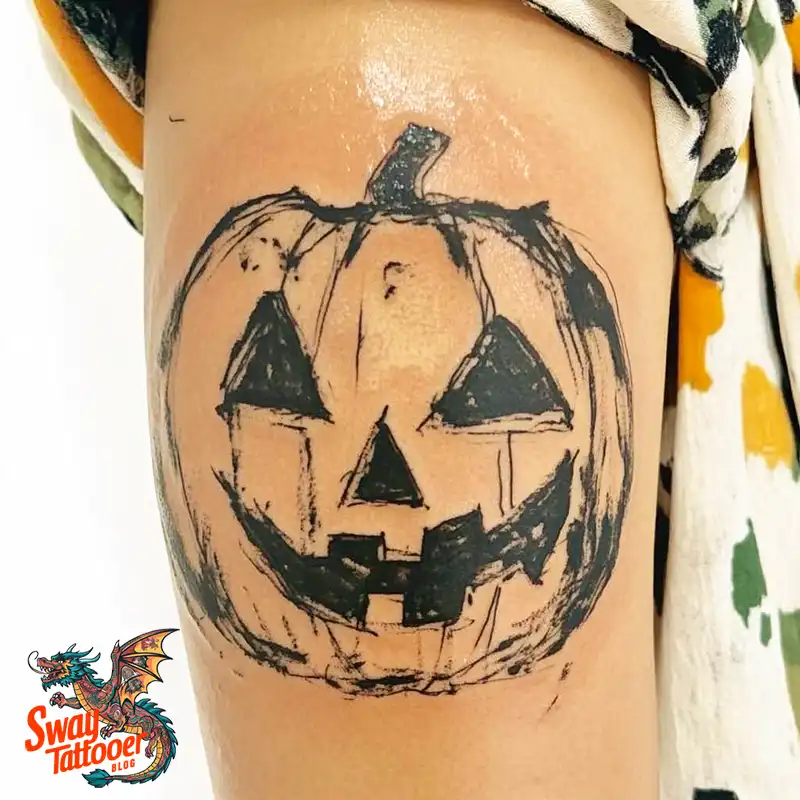 150 Jack O’ Lantern Tattoo Design Ideas and Inspiration 9 Jack O Lantern Tattoo