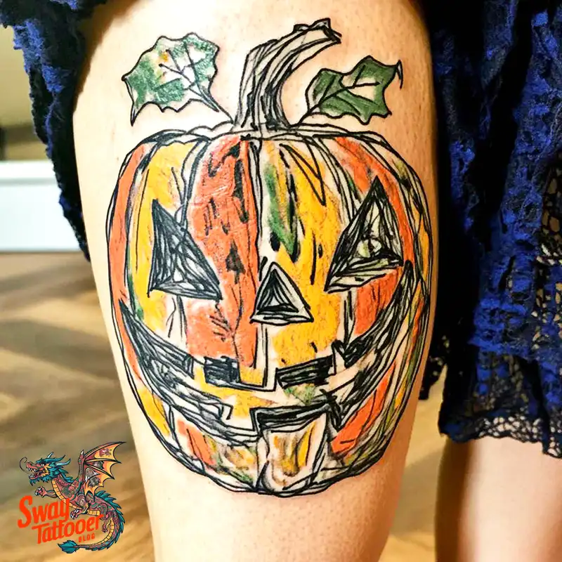 150 Jack O’ Lantern Tattoo Design Ideas and Inspiration 6 Jack O Lantern Tattoo