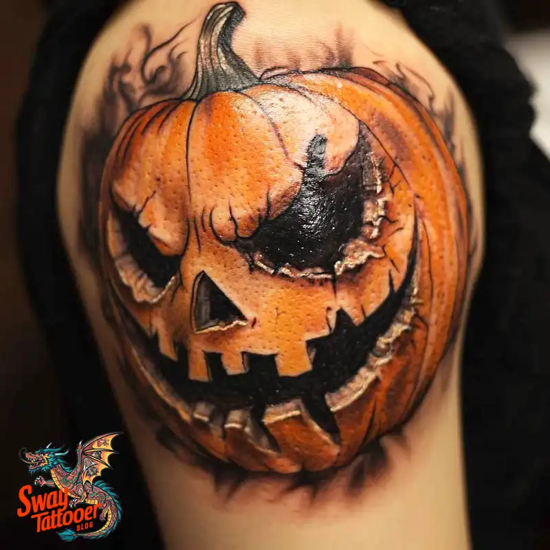 150 Jack O’ Lantern Tattoo Design Ideas and Inspiration 131 Jack O Lantern Tattoo