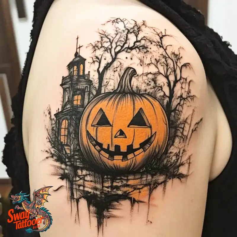150 Jack O’ Lantern Tattoo Design Ideas and Inspiration 122 Jack O Lantern Tattoo