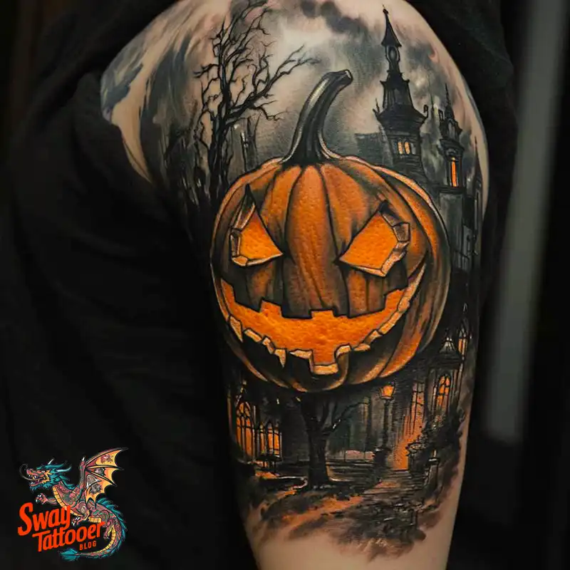 150 Jack O’ Lantern Tattoo Design Ideas and Inspiration 117 Jack O Lantern Tattoo