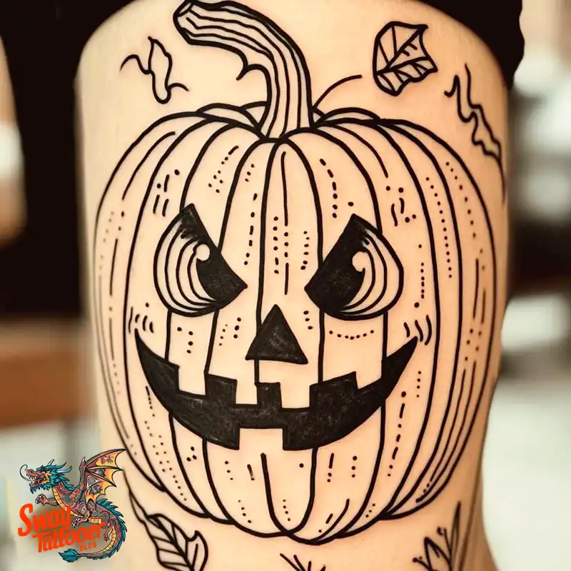 150 Jack O’ Lantern Tattoo Design Ideas and Inspiration 138 Jack O Lantern Tattoo