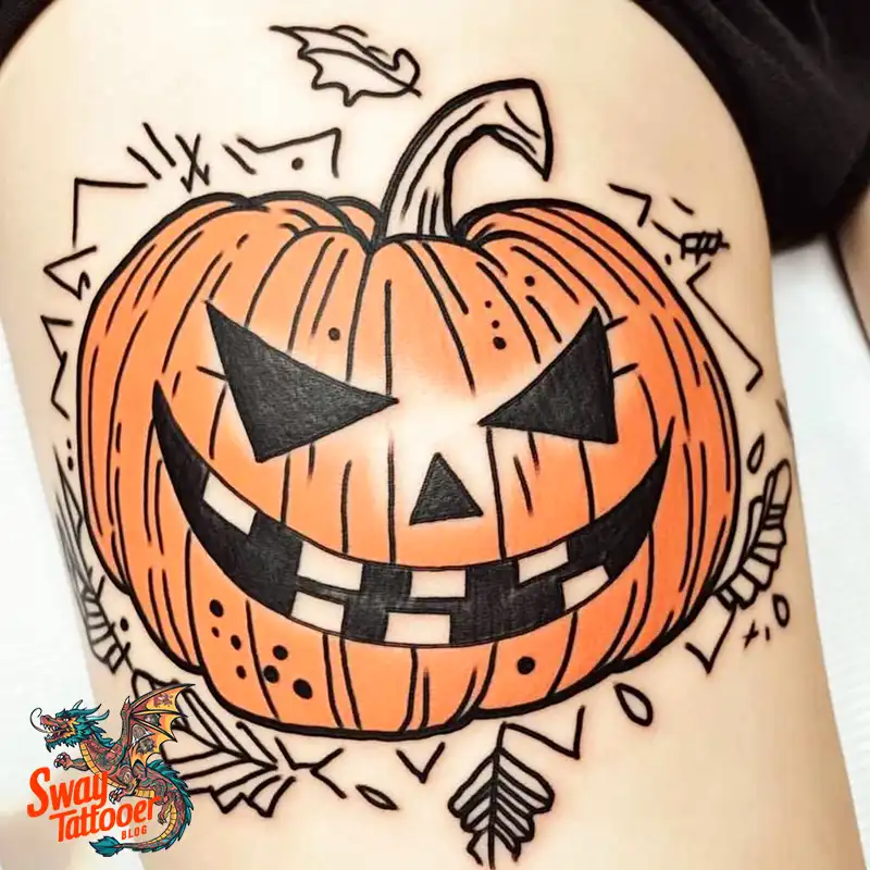 150 Jack O’ Lantern Tattoo Design Ideas and Inspiration 136 Jack O Lantern Tattoo