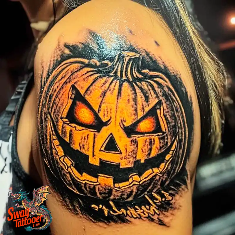 150 Jack O’ Lantern Tattoo Design Ideas and Inspiration 63 Jack O Lantern Tattoo