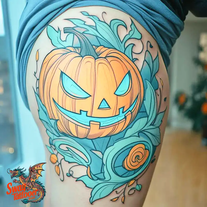 150 Jack O’ Lantern Tattoo Design Ideas and Inspiration 56 Jack O Lantern Tattoo