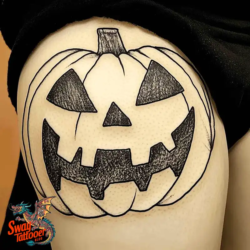 150 Jack O’ Lantern Tattoo Design Ideas and Inspiration 48 Jack O Lantern Tattoo