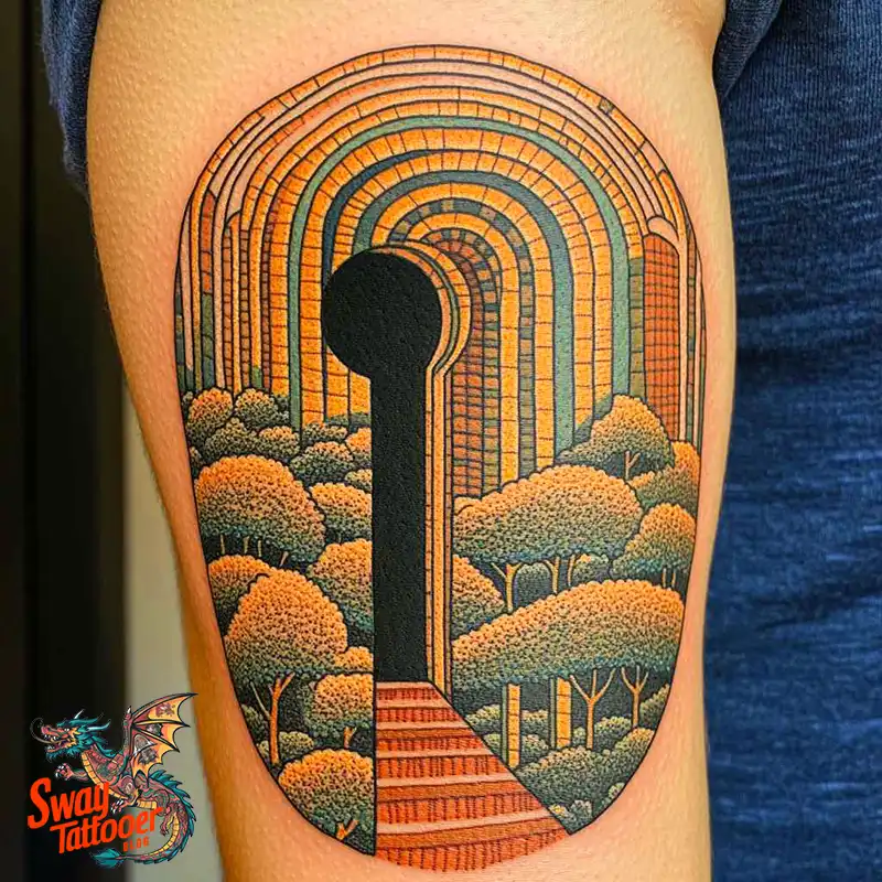 60+ Keyhole Tattoo Ideas: Meaning, Designs, and Care 34 Keyhole Tattoo