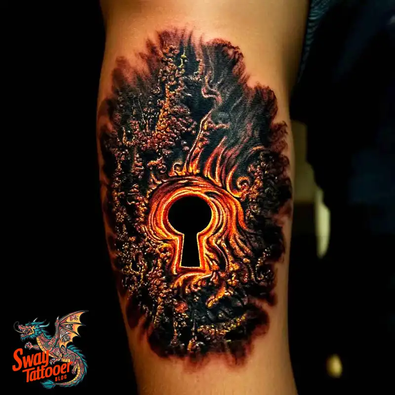 60+ Keyhole Tattoo Ideas: Meaning, Designs, and Care 26 Keyhole Tattoo