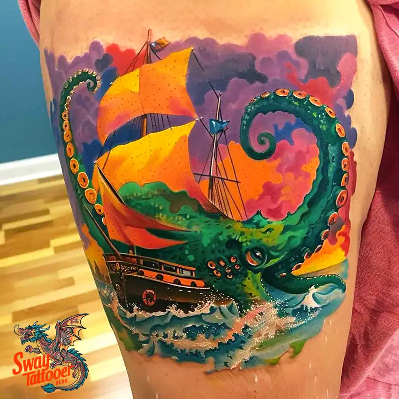 100+ Kraken Tattoo Designs: Mythical Beast on Your Skin 96 Kraken Tattoo
