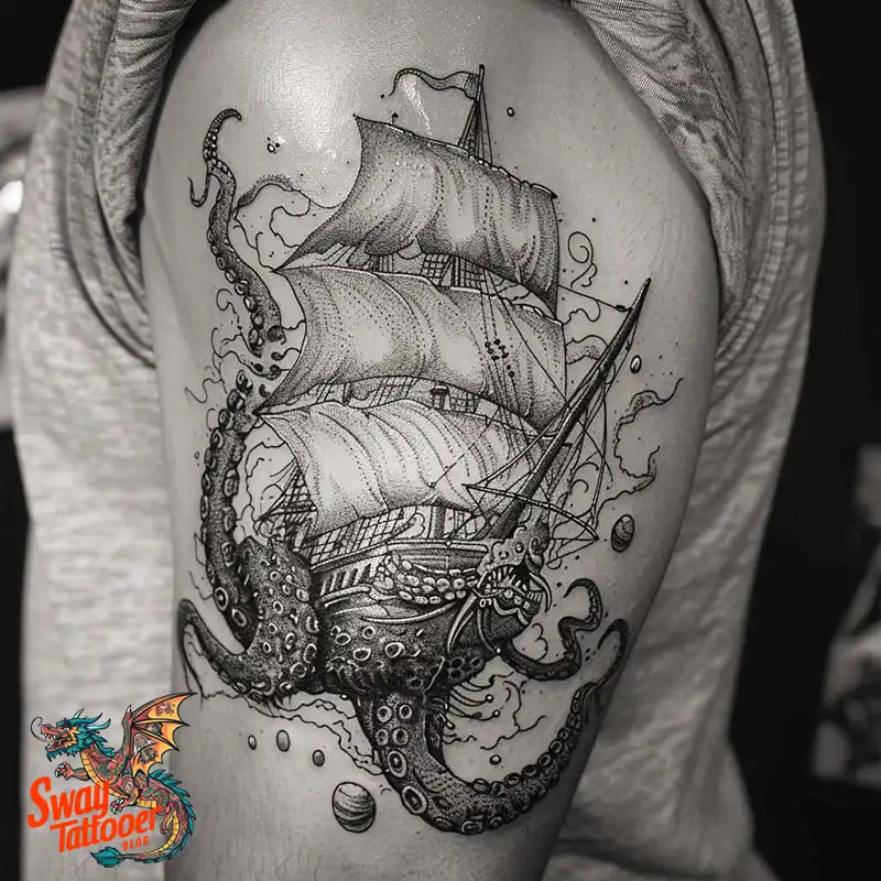 100+ Kraken Tattoo Designs: Mythical Beast on Your Skin 92 Kraken Tattoo
