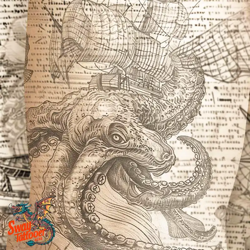 100+ Kraken Tattoo Designs: Mythical Beast on Your Skin 62 Kraken Tattoo