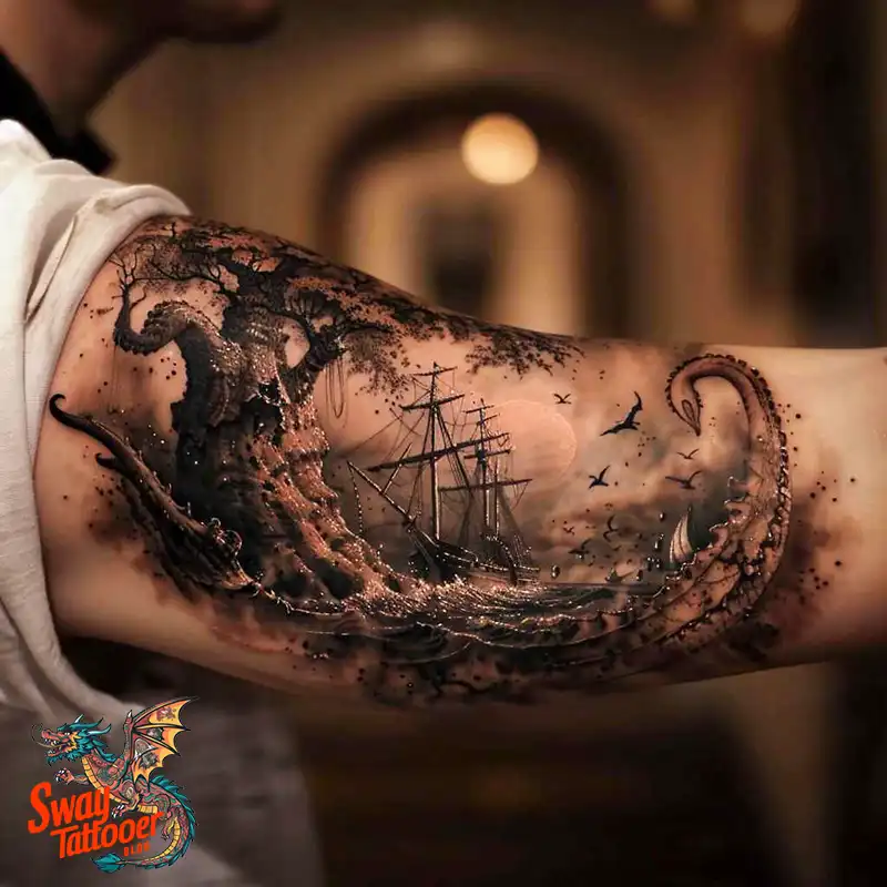 100+ Kraken Tattoo Designs: Mythical Beast on Your Skin 57 Kraken Tattoo