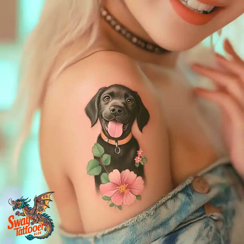 100 Labrador Tattoo Design Ideas, Symbolism and Meaning 4 Labrador tattoo