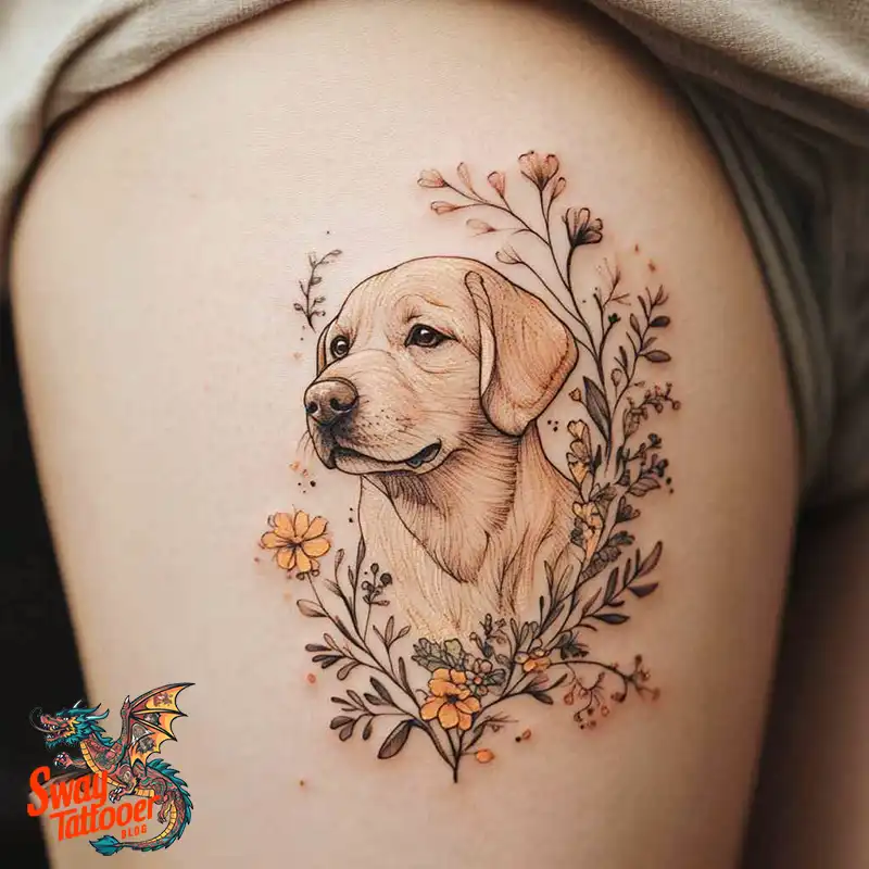 100 Labrador Tattoo Design Ideas, Symbolism and Meaning 93 Labrador tattoo