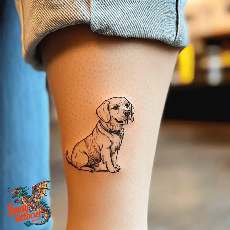 100 Labrador Tattoo Design Ideas, Symbolism and Meaning 66 Labrador tattoo