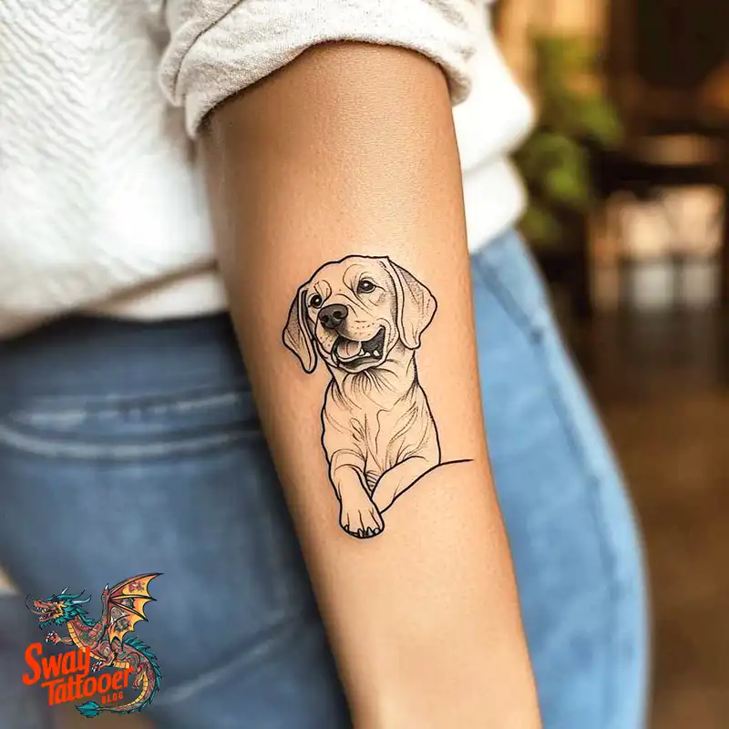 100 Labrador Tattoo Design Ideas, Symbolism and Meaning 32 Labrador tattoo