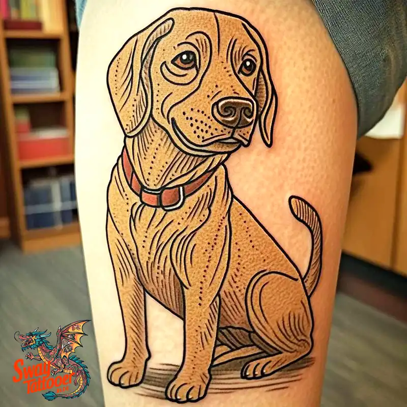 100 Labrador Tattoo Design Ideas, Symbolism and Meaning 28 Labrador tattoo