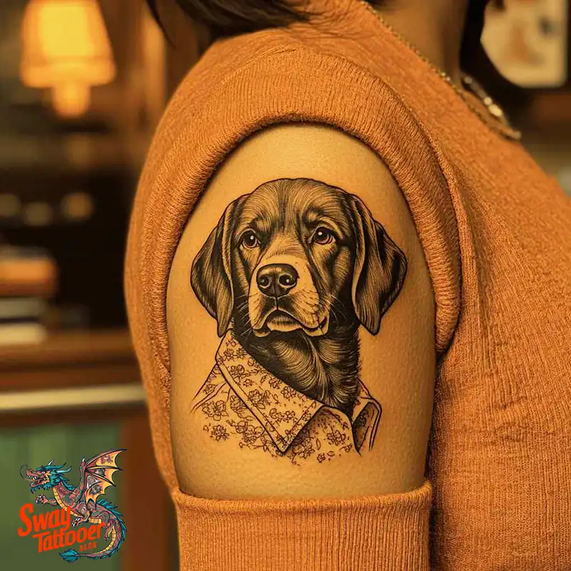 100 Labrador Tattoo Design Ideas, Symbolism and Meaning 20 Labrador tattoo
