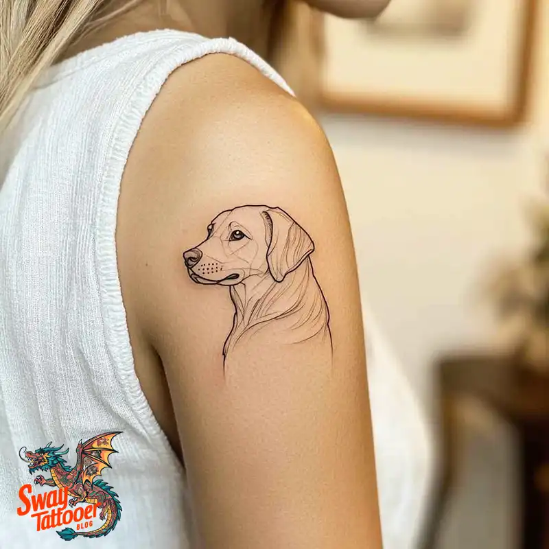 100 Labrador Tattoo Design Ideas, Symbolism and Meaning 18 Labrador tattoo