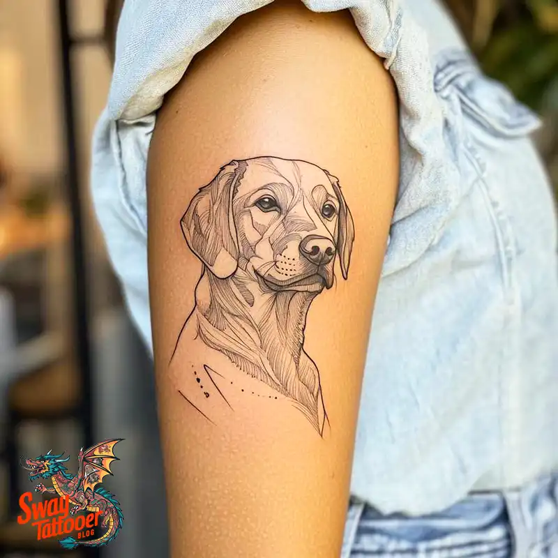 100 Labrador Tattoo Design Ideas, Symbolism and Meaning 15 Labrador tattoo