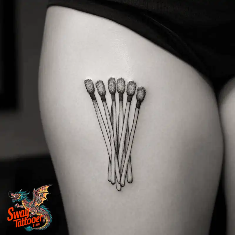 75 Matchstick tattoo Design Ideas, Meaning & Symbolism 59 Matchstick tattoo