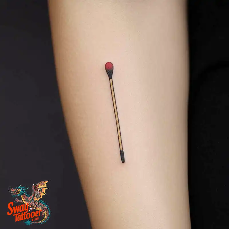 75 Matchstick tattoo Design Ideas, Meaning & Symbolism 52 Matchstick tattoo