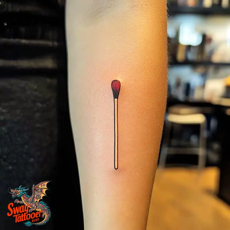75 Matchstick tattoo Design Ideas, Meaning & Symbolism 43 Matchstick tattoo