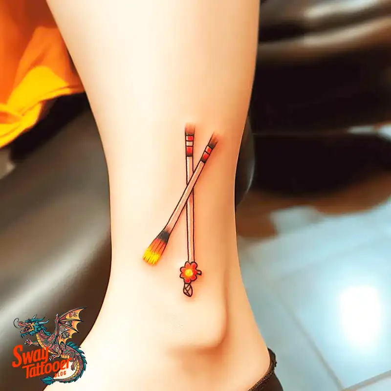 75 Matchstick tattoo Design Ideas, Meaning & Symbolism 37 Matchstick tattoo